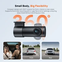 70mai M310 Plus 2K 1440P Dash Cam 143°FOV f/1.55 Large Aperture Smart Voice Control 24H Parking Guard Night Vision Car Camera 2