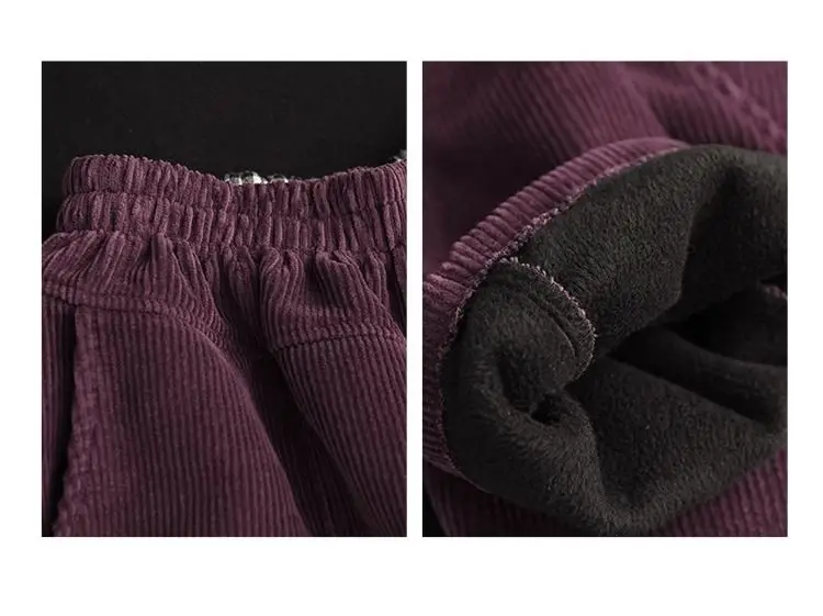 Chenille Velvet Thickened Versatile Casual Pants for Women Autumn Winter New Loose Spliced Harem Pants Female Solid Warm Trouser