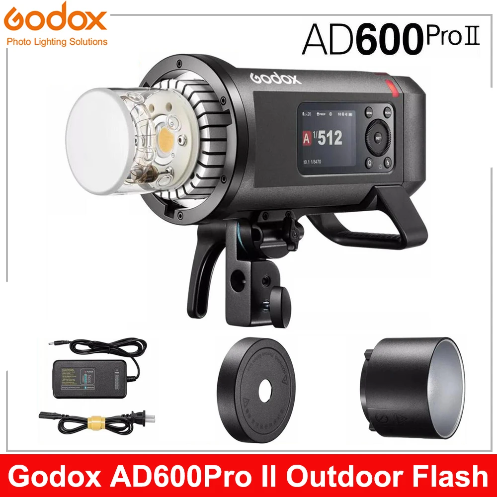 Godox AD600Pro II Outdoor Flash w/ Battery TTL HSS All-in-One Pocket Speedlite Light for Canon Sony Nikon Fuji Olympus Pentax