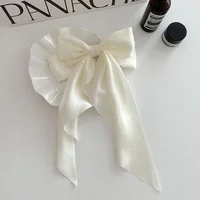 2 Women's Black and White Bow Hair Clips, Elegant Hair Accessories, Fashionable, Suitable for Daily Hair Accessories - Image 2