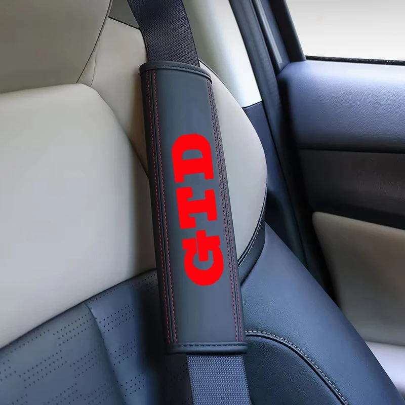 2 قطعة غطاء حزام مقعد السيارة حامي الكتف وسادة منصات اكسسوارات ل Volkswagen VW GTD GTE العلبة جولف Rline MK6 بولو باسات #4