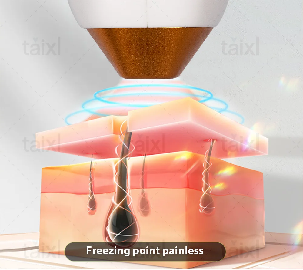 3 comprimento de onda 808nm diodo laser máquina de remoção de pêlos rejuvenescedor indolor eficaz para depilador feminino