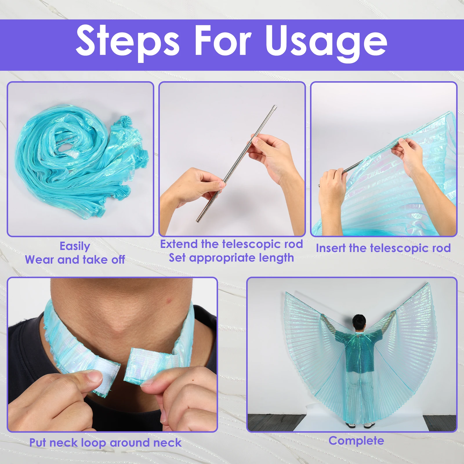 Skrzydła wróżki płaszcz występ na scenie nosić taniec brzucha Acce dorosłe dzieci tancerze kolorowy motyl Isis skrzydła kostiumy do tańca