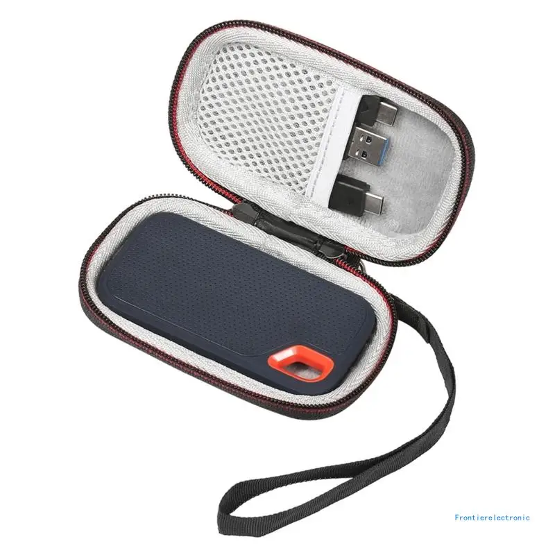 Portable Hard Cases for SanDisk EE60 SSD Bag with Soft Inner ,Inner Mesh Bags DropShipping