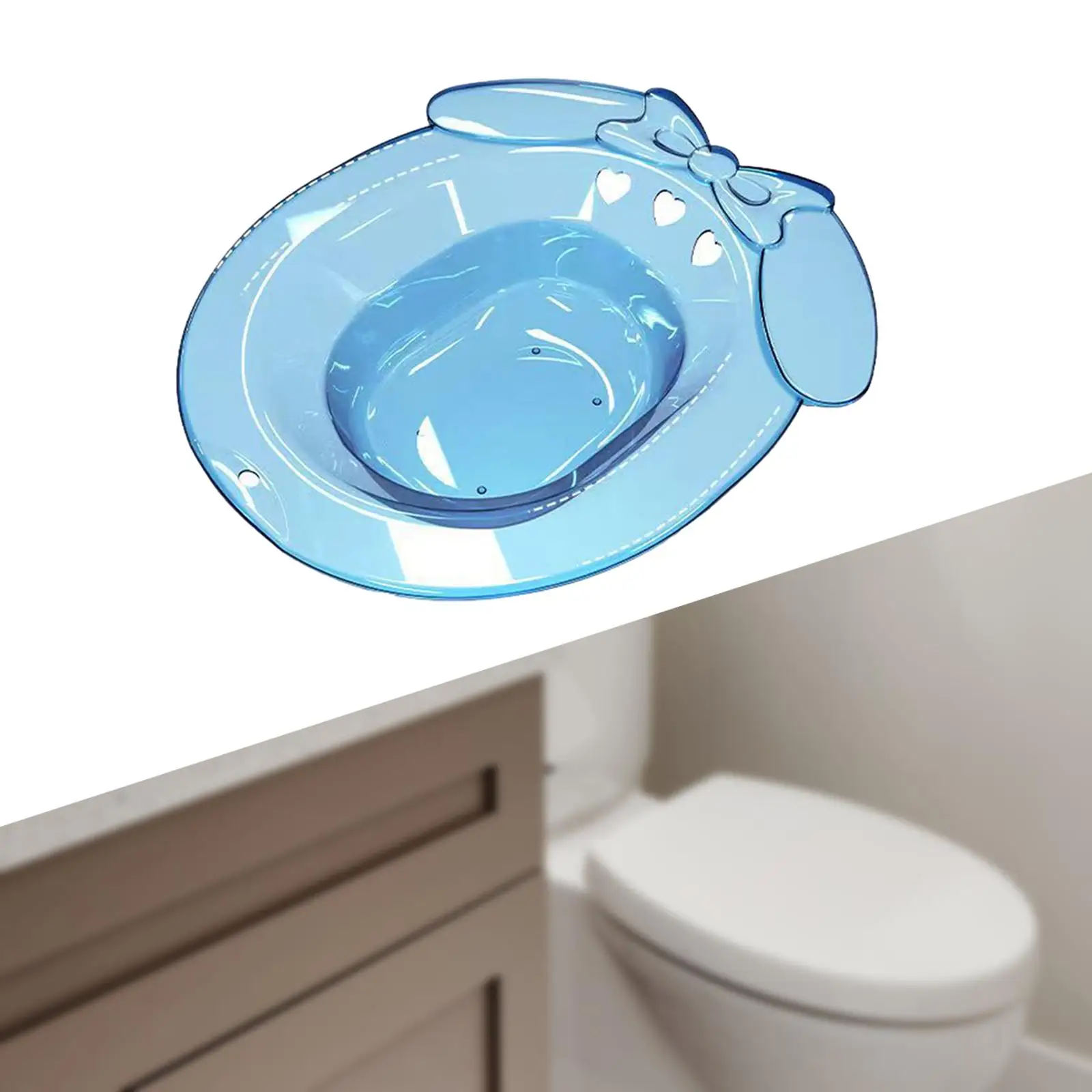 Sitz Bath for Toilet Seat Durable Wash Basin for Shower Room Travel Restroom