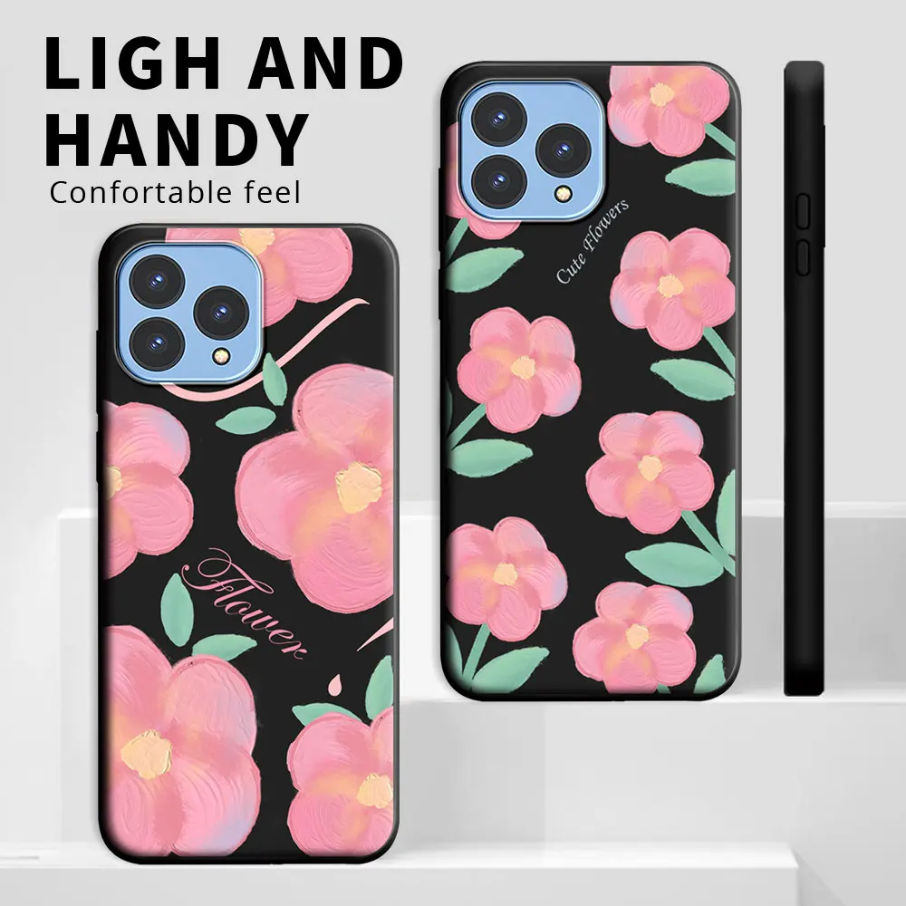 For Cubot P80 Case 2023 Cartoon Cute Cat Flower Shockproof Silicone Soft TPU Phone Case For Cubot P80 P 80 6.58 inch Back Cover