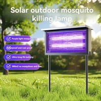 8/12/15W LED Solar Mosquito Killing Lamp UV Electric Shock Mosquito Killer Human Intelligent Induction Outdoor Waterproof