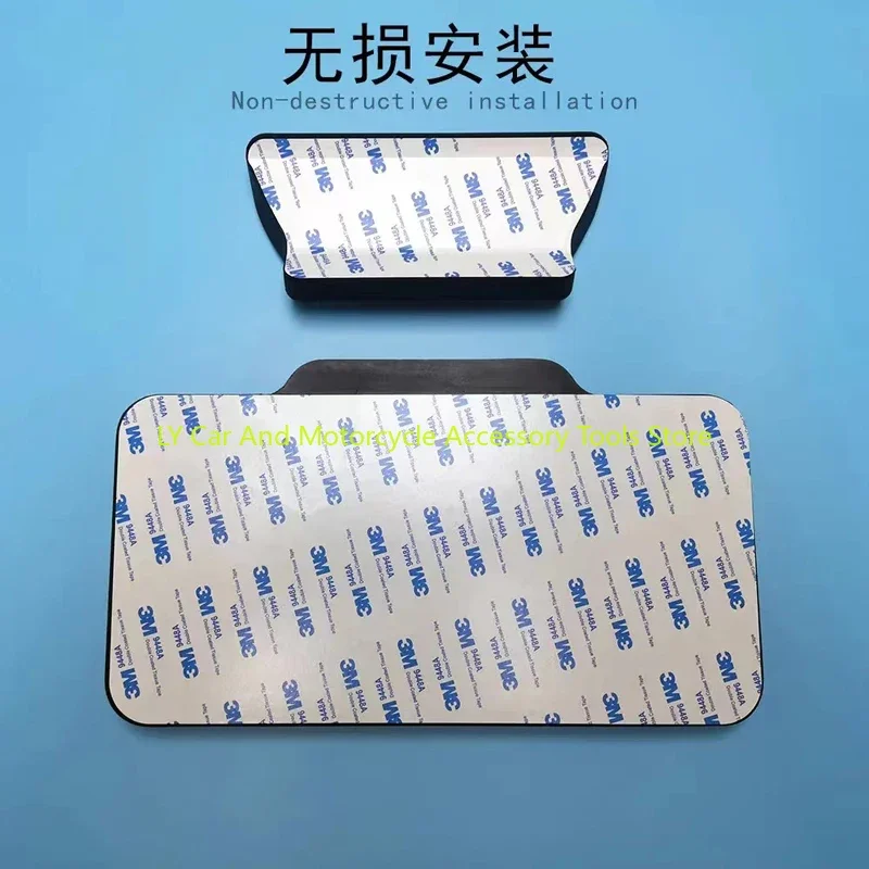 Motorcycle Passenger Backrest Back Pad Universal Self-adhesive Shockproof Moto Rear Top Case Box Luggage Cushion Pad Backrest