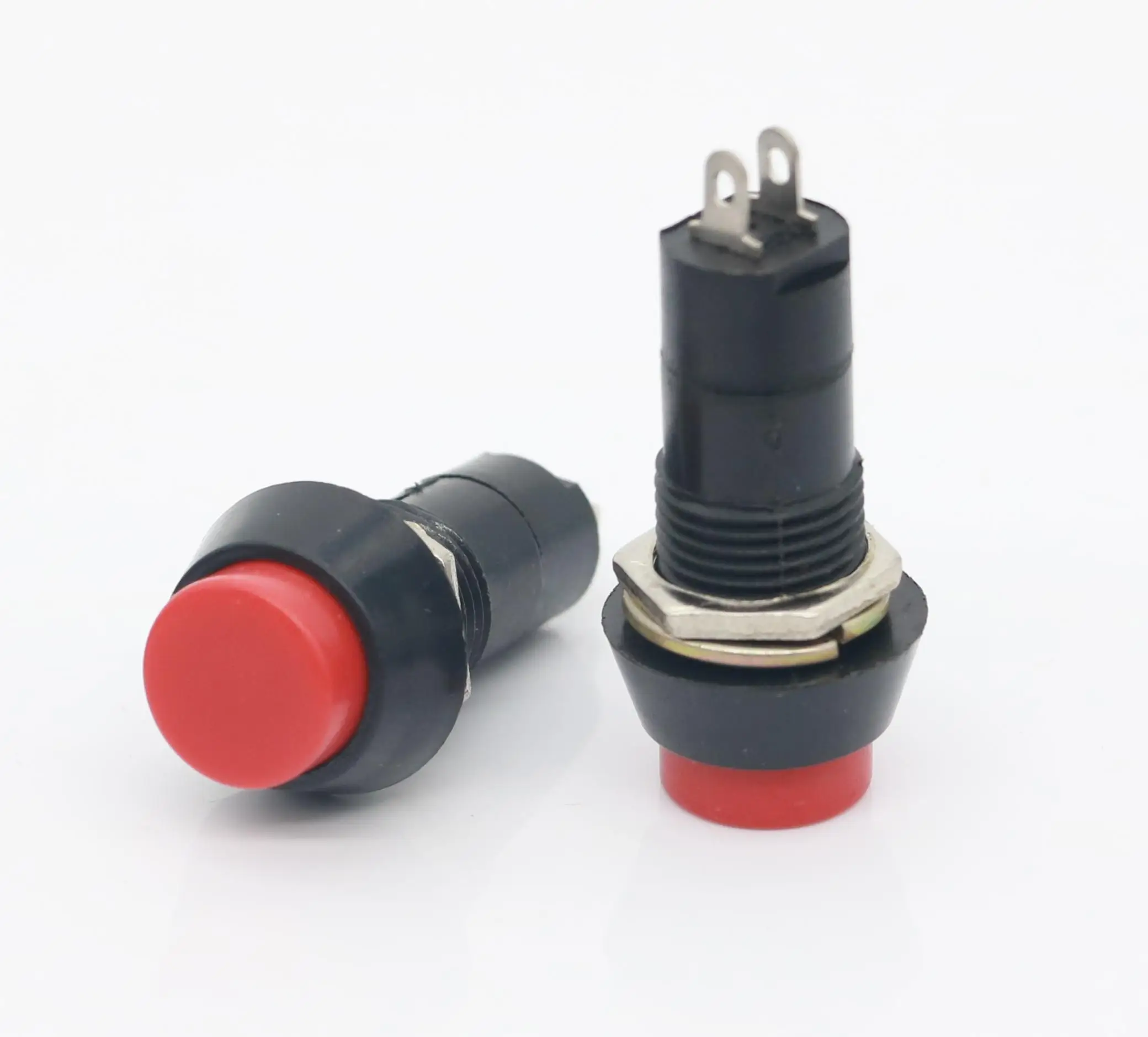 PBS1-05 Circular  Small Self-locking/self Resetting Waterproof Button Switch 3A 250V Car Light Handle Horn Small Switch