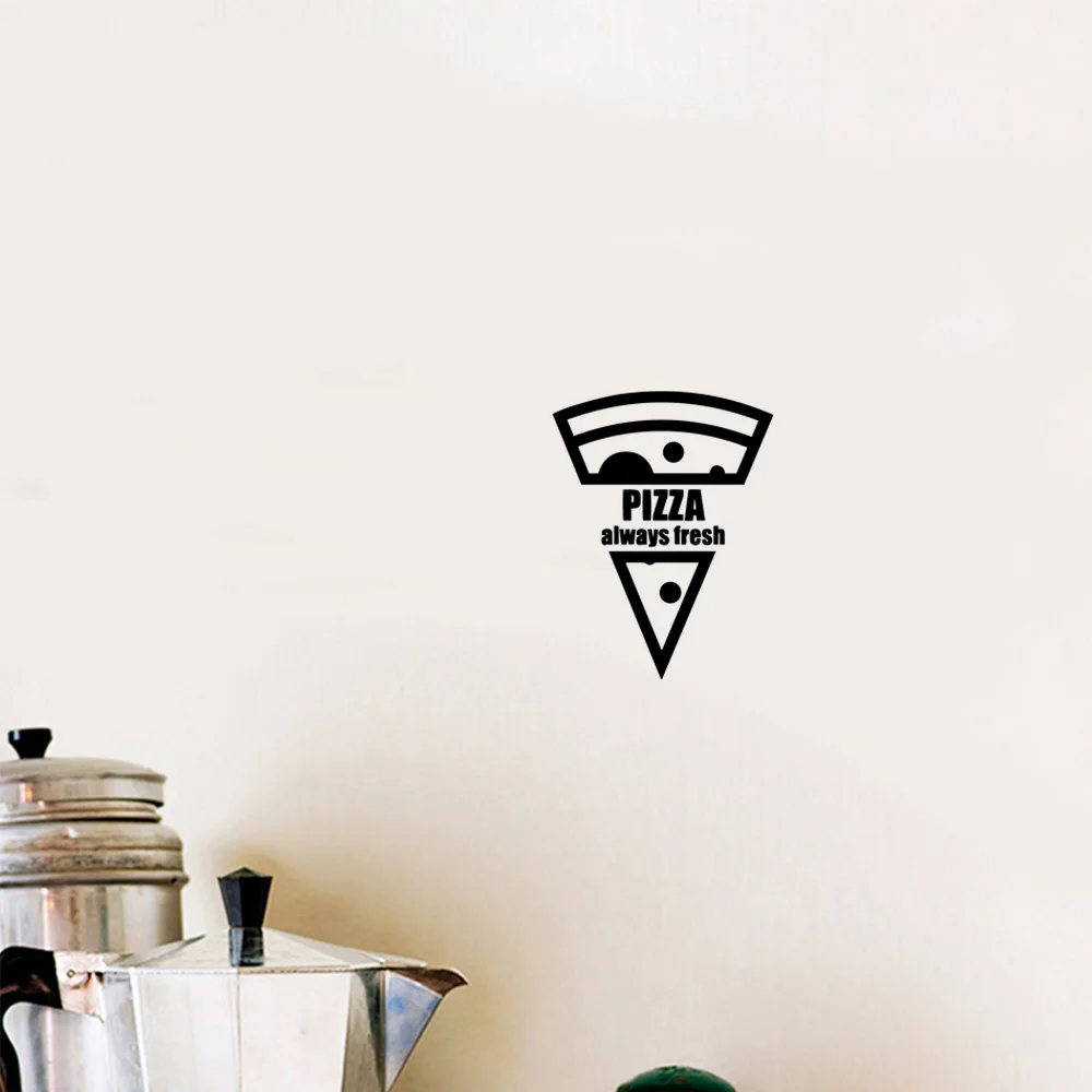 

1 pc sector pizza Wall Stickers Decorative Sticker Home Decor For Kids Room Living Room Home Decor waterproof Vinyl Art Decal