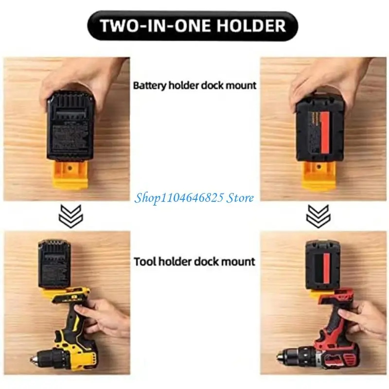 5Pcs Wall Mount Battery Holder For Battery Dock Holder Battery Storage Fixing Bracket Replacement Fixing Accessories
