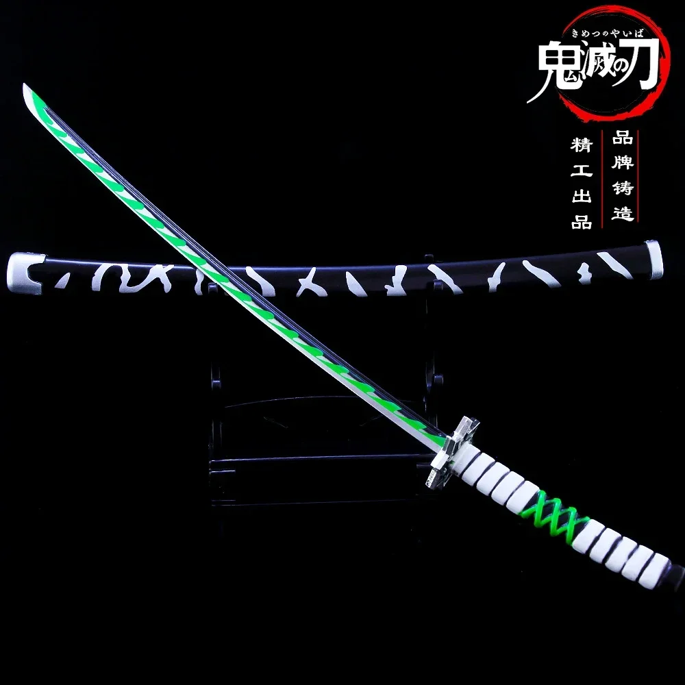 Ghost Slayer Katana Sword Shinazugawa Sanemi Nichirin Blade Japanese Anime Samurai Sword Metal Weapon Model Gifts Toys for Boys