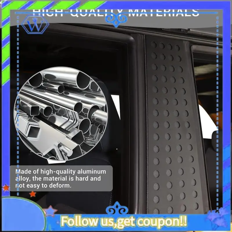 

B Pillar Decals Window Center Pillar Panel Cover For Ford Bronco 2021-2023 B Pillar Trim Cover Accessories Aluminum