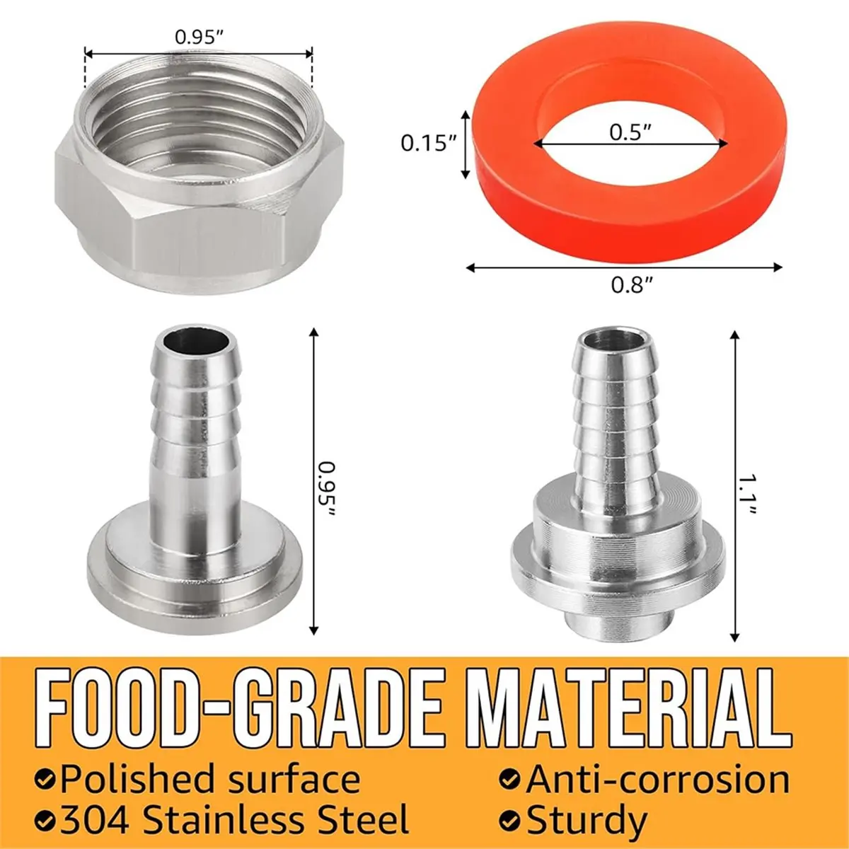4 Pack Keg Coupler …