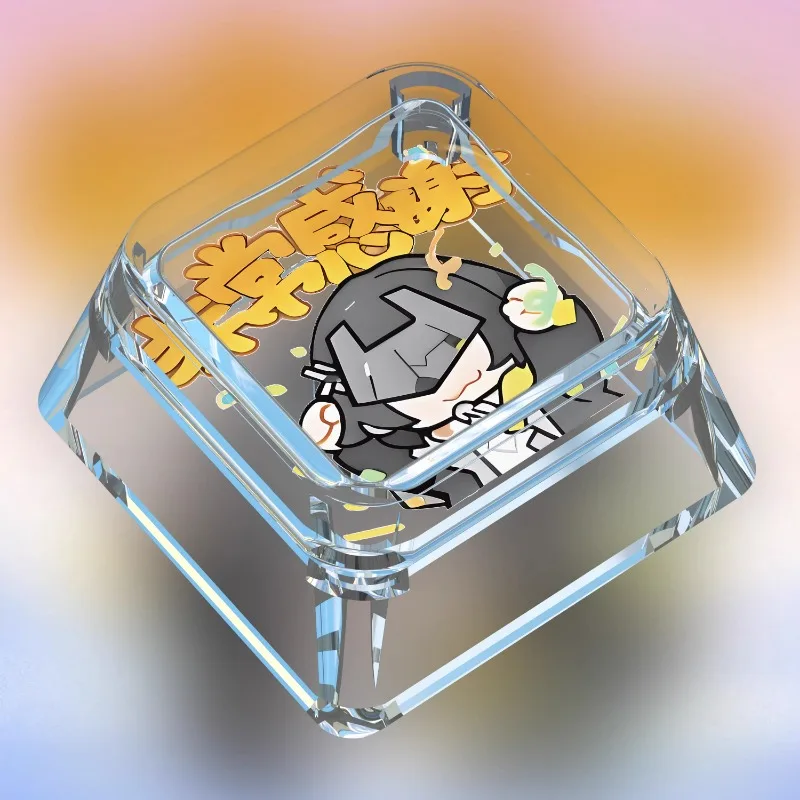 New Arknights: Endfield Anime Artisan Point Keycap Cute Cartoon Transparent Personalized Gaming Mechanical Keyboard Keycap Gift