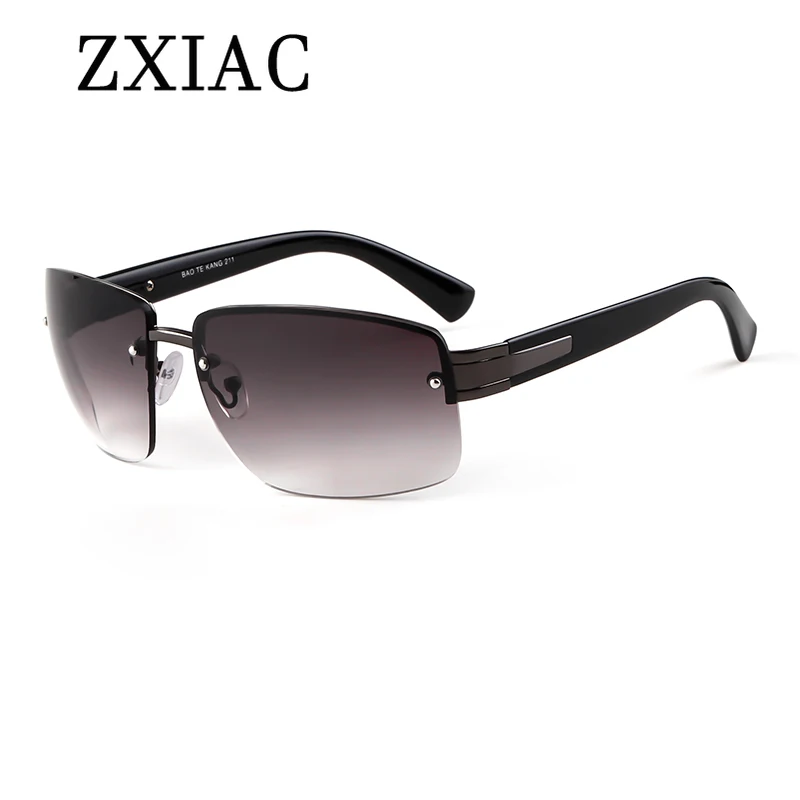 ZXIAC New Fashion Metal Square Frame Sunglasses for Men Outdoor Cycling Sun Glasses 2024 Sun Visor Trendy Classic Shades UV400