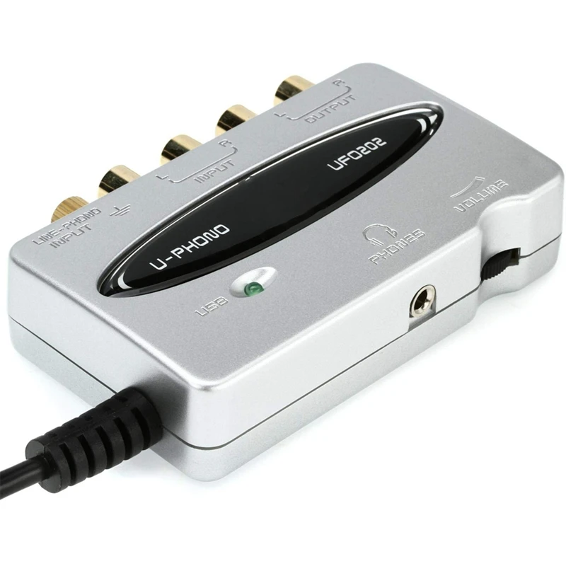 Super Sale U-Phono UFO202 Audiophile USB Audio Interface Built-in Phono Preamp for High-End Audio Quality
