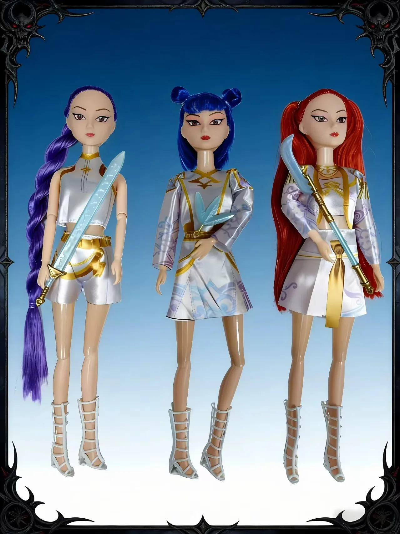 أنيمي KPop شيطان الصيادين دمية لعبة من الفينيل رومي ميرا زوي شخصية الفينيل الشكل تمثال هدية عيد ميلاد مروحة نادي الهدايا