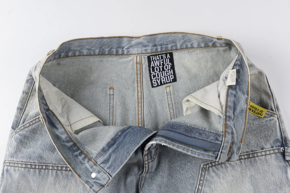 Męskie szorty jeansowe w stylu amerykańskim, markowe, z nadrukiem z diamentami, męskie spodnie codzienne.