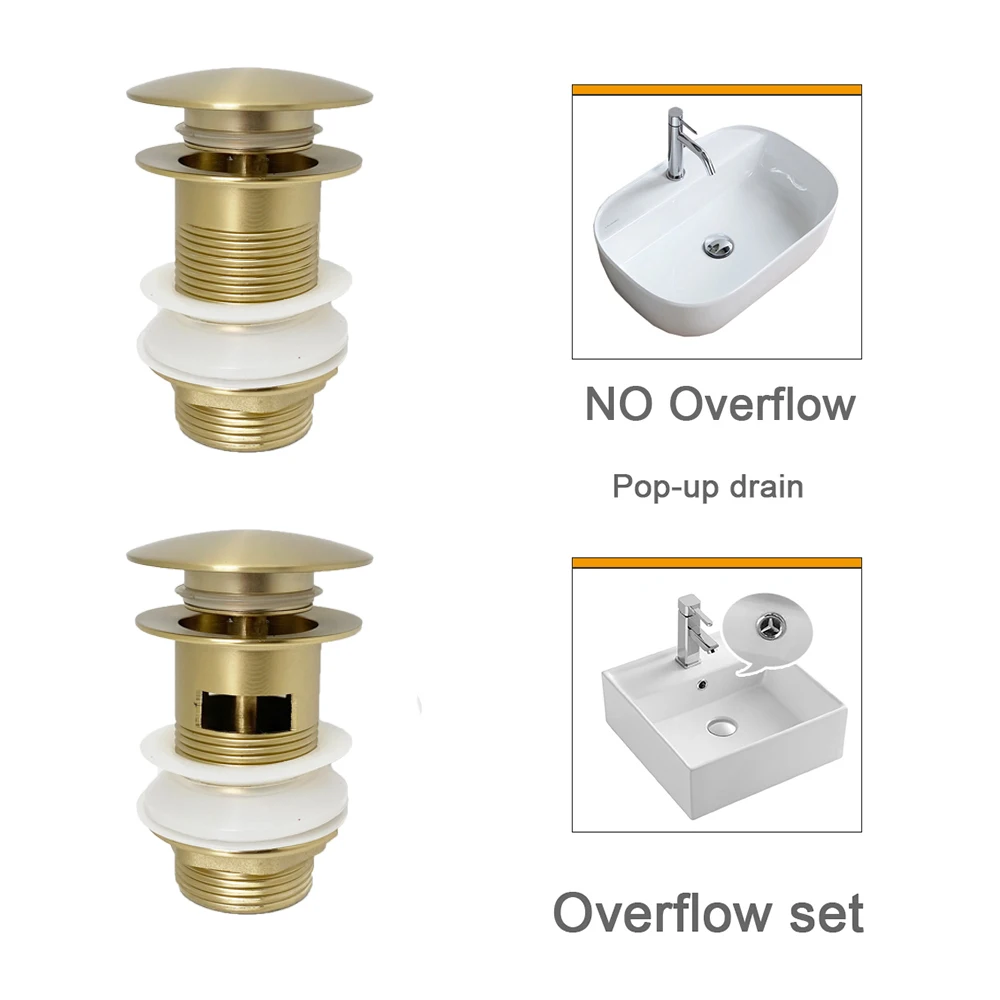 Matt Brushed Gold Bathroom Sink Bottle Trap Wash Basin Waste Siphon Pipe Kits Toilet Deodorization Insect Stopper Drain Fitting