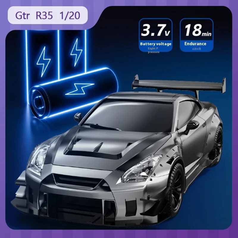 

Gtr R35 Type-2 1/20 Радиоуправляемый автомобиль 2,4 г Гоночный автомобиль 4wd Drift Stunt Высокоскоростной пульт дистанционного управления с подсветкой Мальчик Автомобиль Игрушечная модель Праздничный подарок