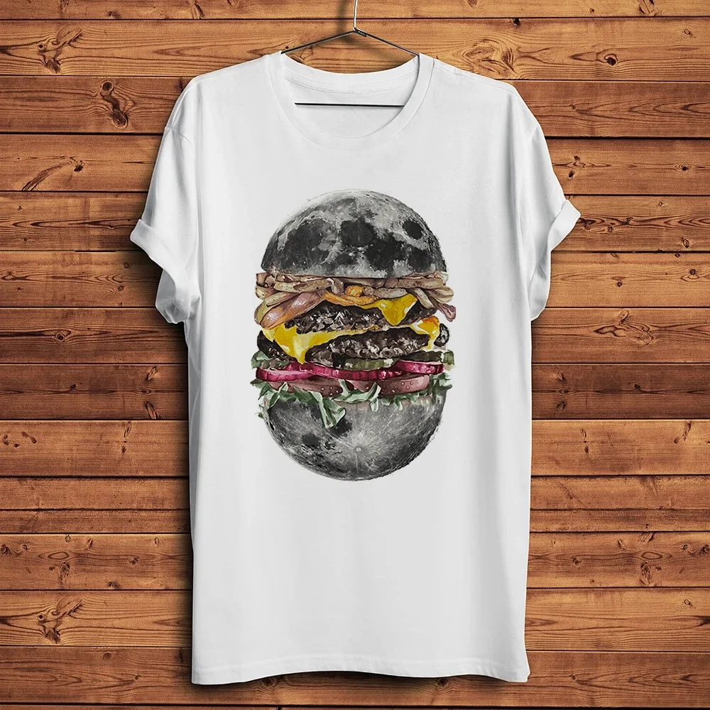 Burger Anatomy Hamburg Funny T shirt Men Casual Short Sleeve TShirt Unisex Novelty Streetwear Tee breathable print