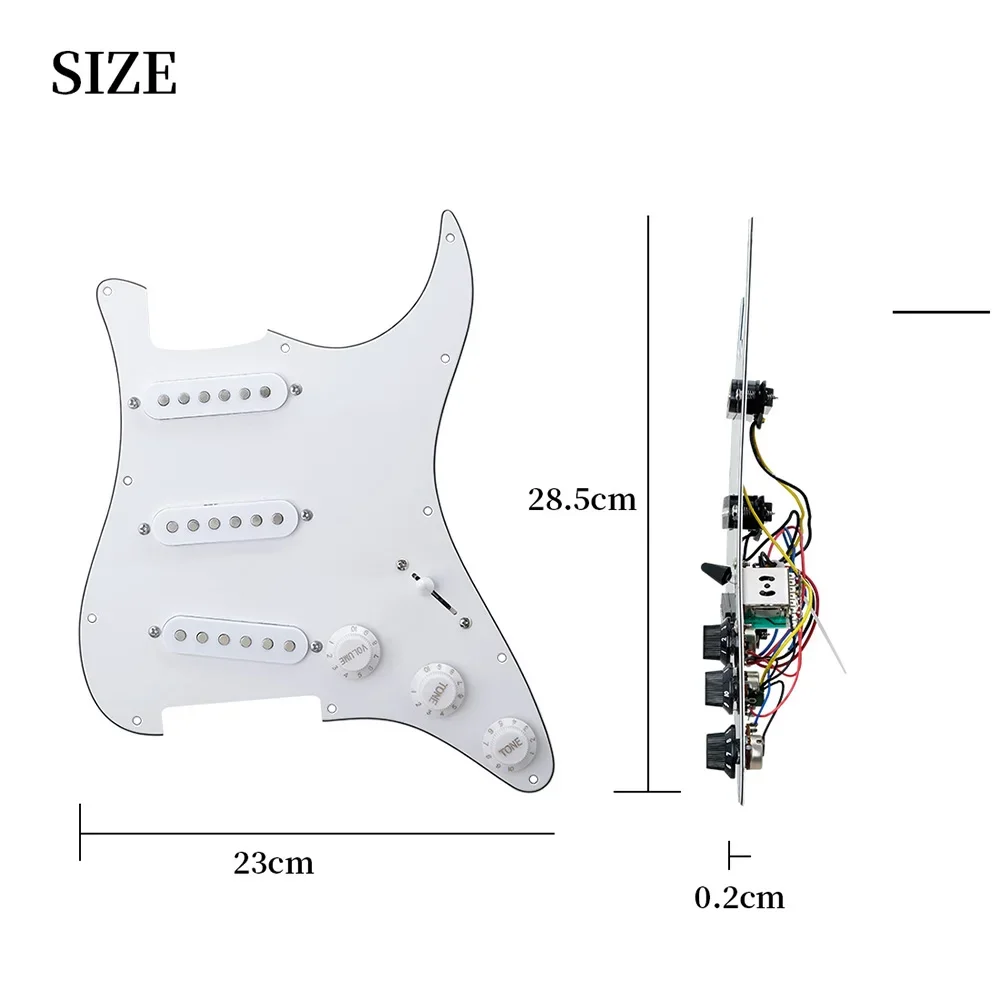 

String Instrument Accessories Electric Guitar Pickguard Pickups Loaded Prewired 11 Hole Single Coil Guitar Pickguard Pickups