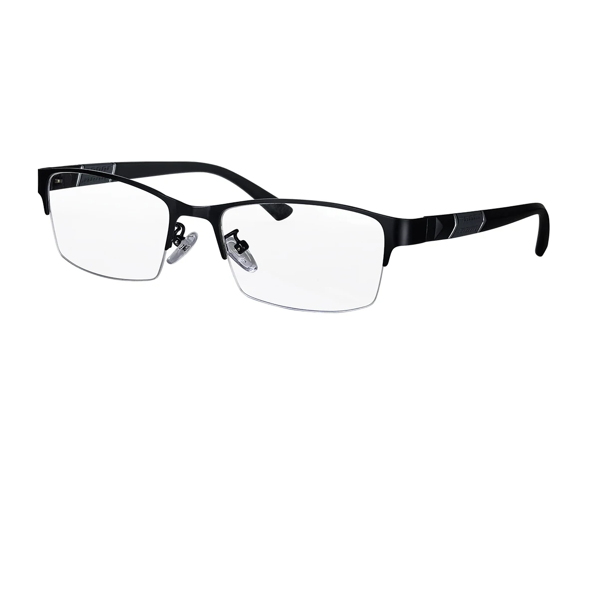 

Prescription glasses men half frame metal glasses myopia lens with astigmatism photochromic lens nearsighted glasses for men