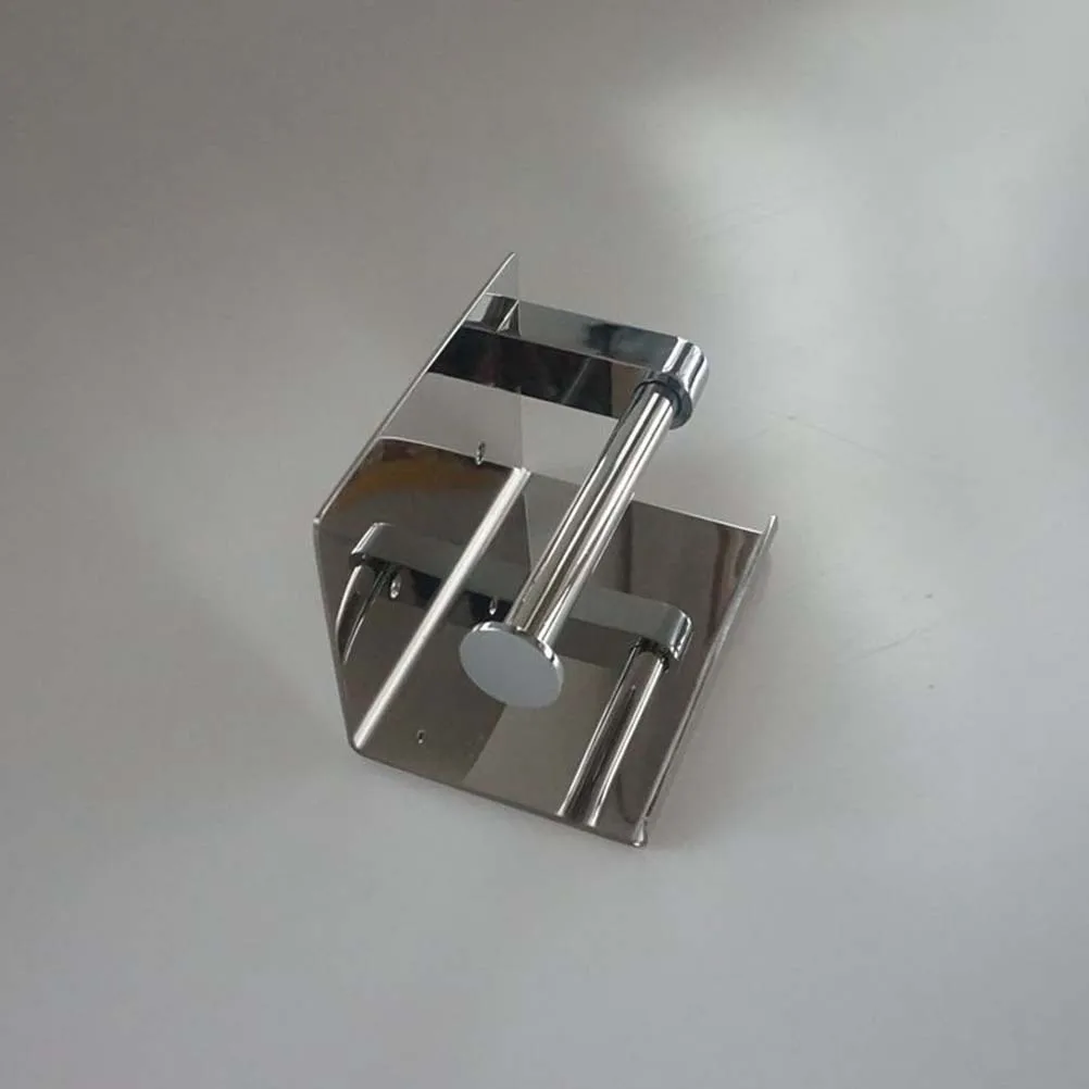 

304 Stainless Steel Tissue Holder with Shelf Wall Mounted Toilet Paper Holder Bathroom Rack for Phone Keys Storage Rustproof