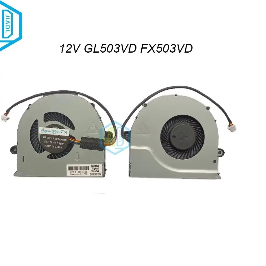 12V CPU Cooling Fans Laptop Radiator Fan Cooler Fan For ASUS FX503VD GL503VD GL703VD ROG Strix GL503V DC28000GARO 13NB0GQ0AP0201