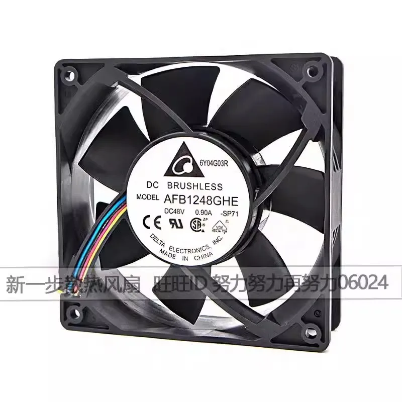 Original AFB1248GHE 48V 0.9A 12038 12CM high airflow cabinet server cooling fan