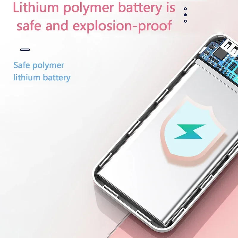 رانومن-شحن سريع للغاية باور بنك ، و mah ، منفذ مزدوج ، محمول ، شاحن بطارية خارجي ، بطارية احتياطية للهاتف المحمول