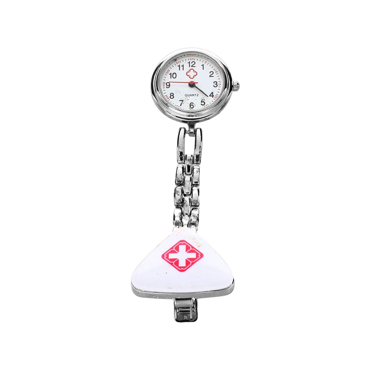 A96Q-Clip Nurse Doctor Pendant Pocket Quartz Watch Triangle Nurse'S Table