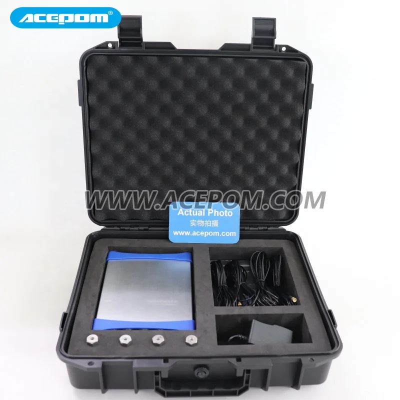 ACEPOM322 vibration analyzer and field dynamic balancer for rotating machine maintenance and monitoring