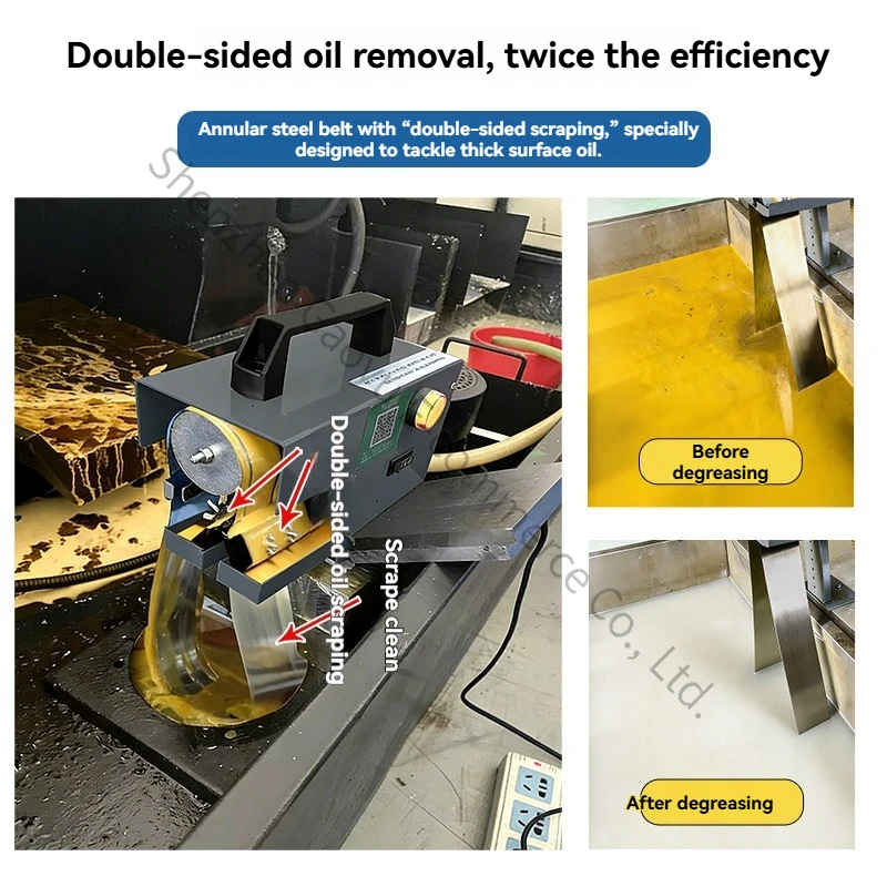 CNC Industrial Belt Oil-water Separator Oil Skimming Machine Tool Scraper Cutting Fluid Filtration Oil Slick Removal Collector