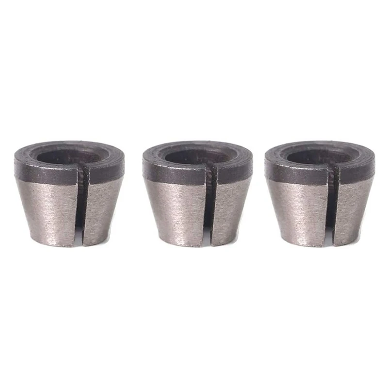 3Pcs High Precision 6Mm 6.35Mm 8Mm Router Collet Chuck Adapter For Engraving Trimming Machine