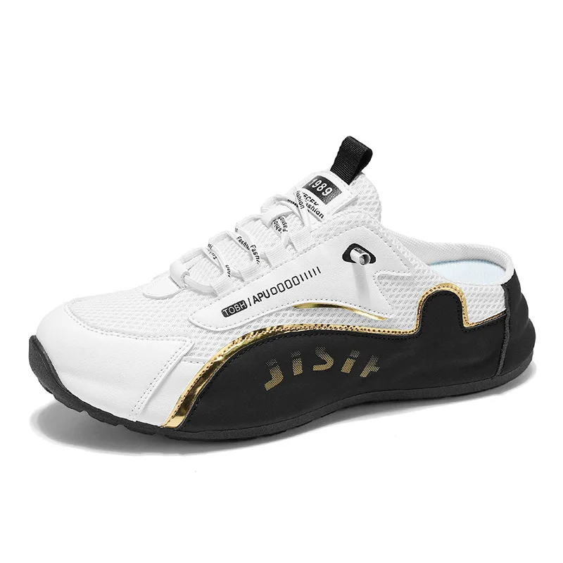 Men's Slippers Summer Breathable Mesh Slippers Fashion Soft-soled Casual Shoes for Men Light Sneakers Zapatos De Hombre