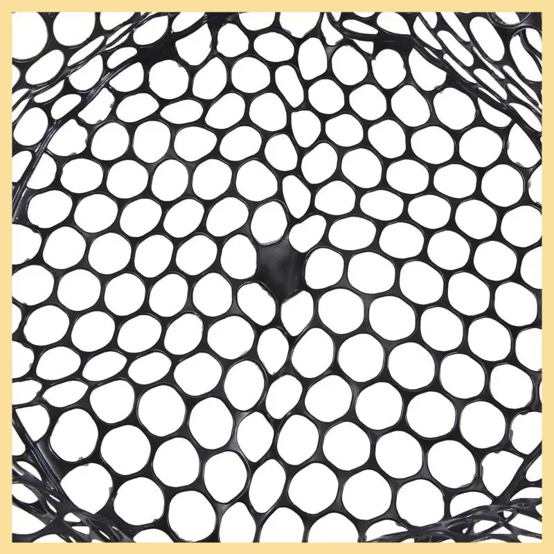 

Replacement Wear-Resistant Rubber Mesh Fish Catch Multifunctional Dip Net Black 32Cm 1 Piece