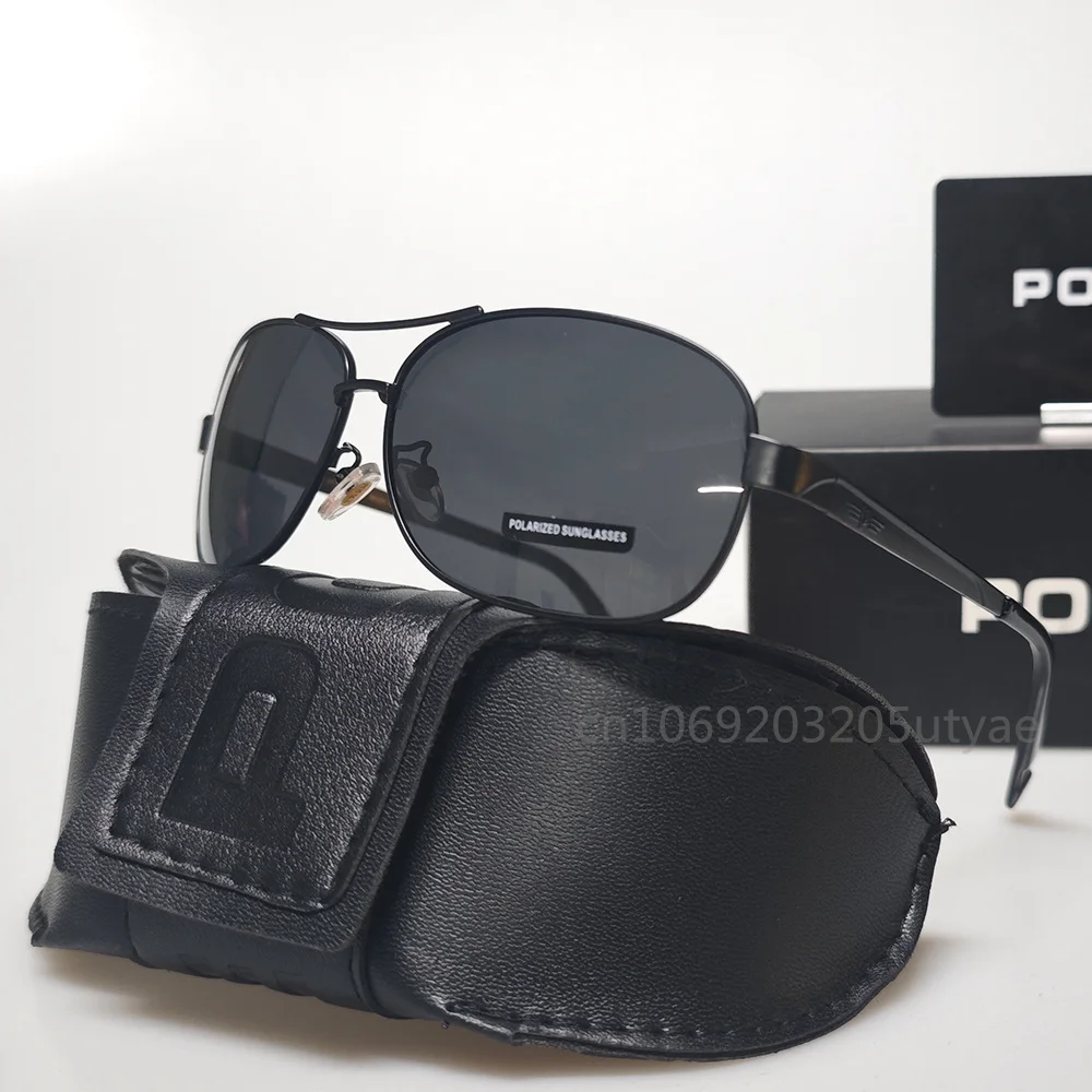 New Pilot Men's Polarized Sunglasses Fashion Driving UV400 Luxury Policer Sun Glasses Outdoor Leisure Travel Sunshades P8455