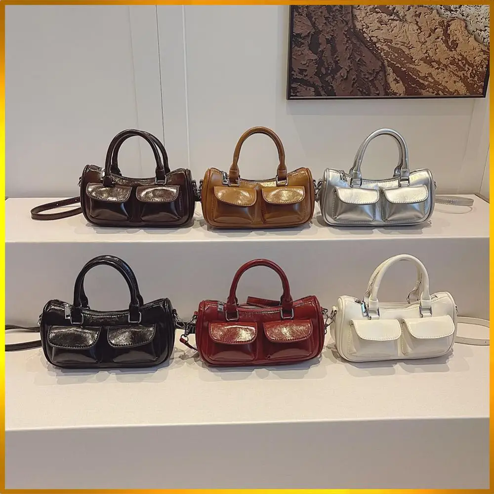 

Shoulder Bag for Women Adjustable Strap Crossbody Bag PU Leather with Inner Pocket Solid Clutch Purse for Work Travel