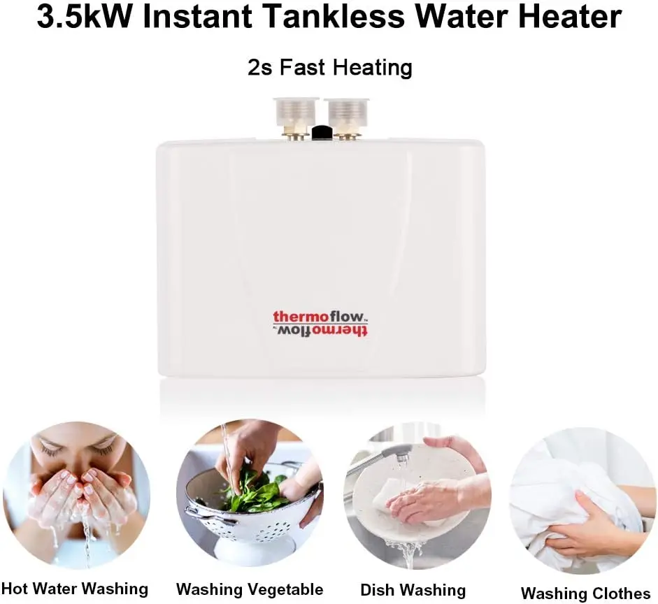 Water Heater Electric Point of Use On Demand Instant Hot Water Heater Under Sinks Wall