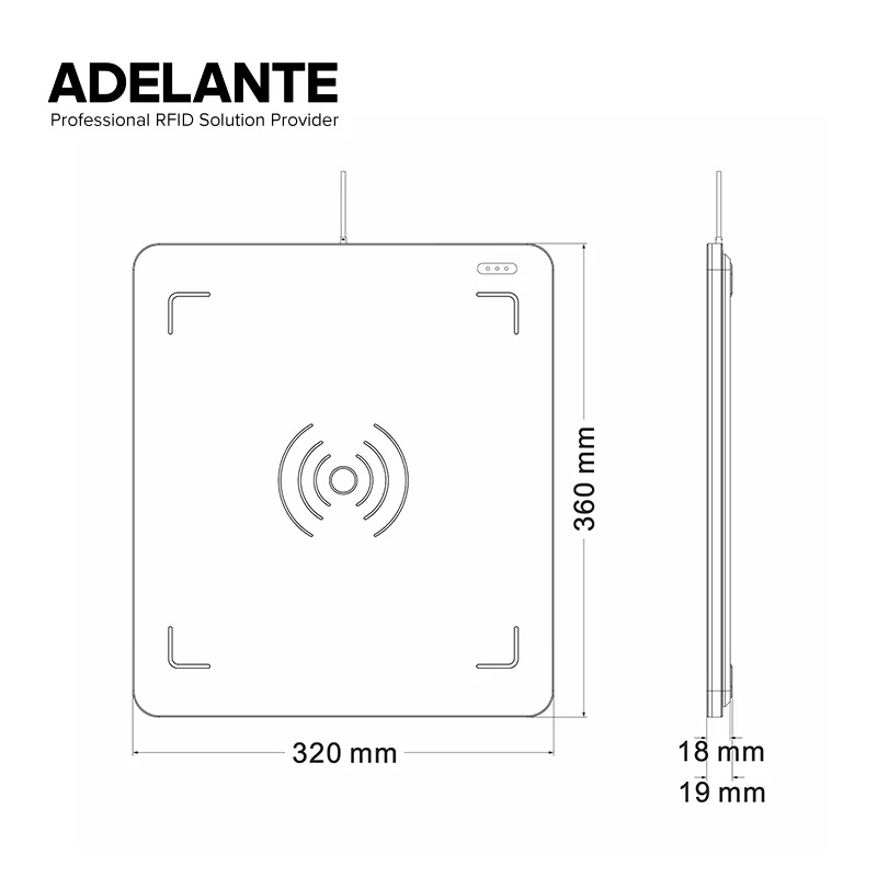 قارئ سطح المكتب UHF RFID مع واجهة USB لقراءة العلامات وكتابة قارئات بطاقات التحكم في الوصول #5