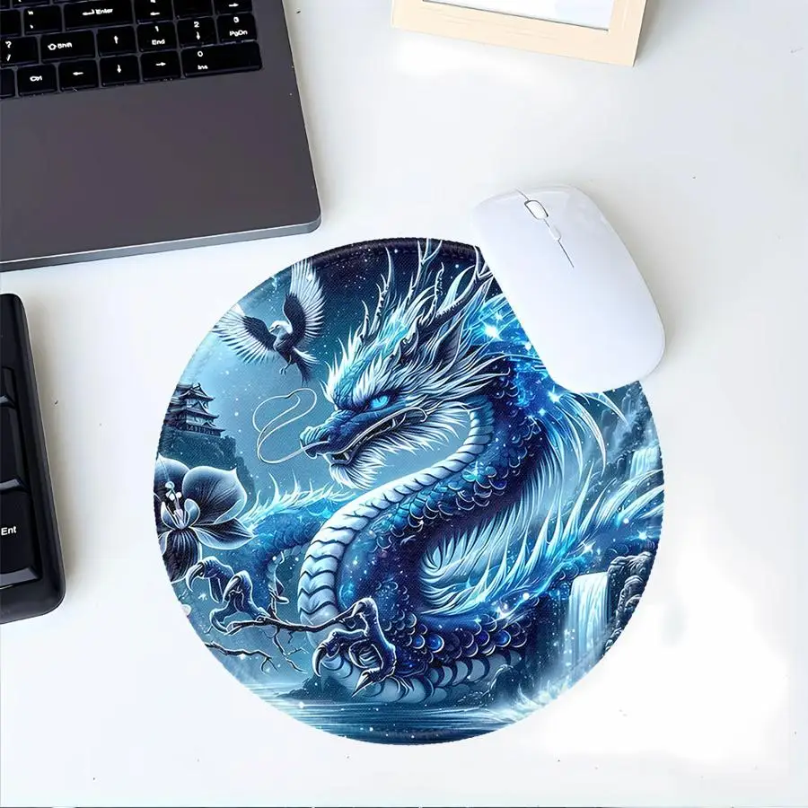 Red Dragon rubber 1pc Mouse Pad office Pad Game Console Pad Keyboard Mouse Pad Computer Laptop Pad Desk accessories view 2