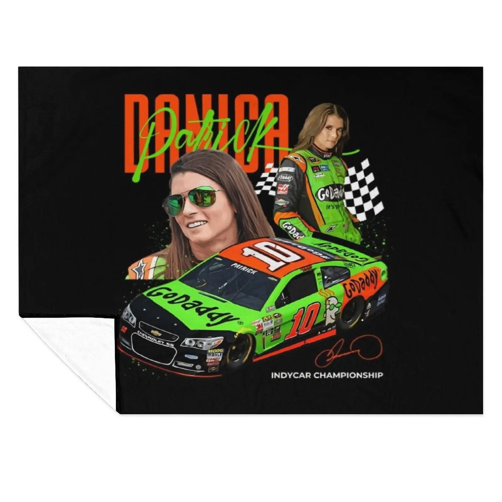 

Danica Patrick Throw Blanket Designers Retros Soft Big Single Blankets