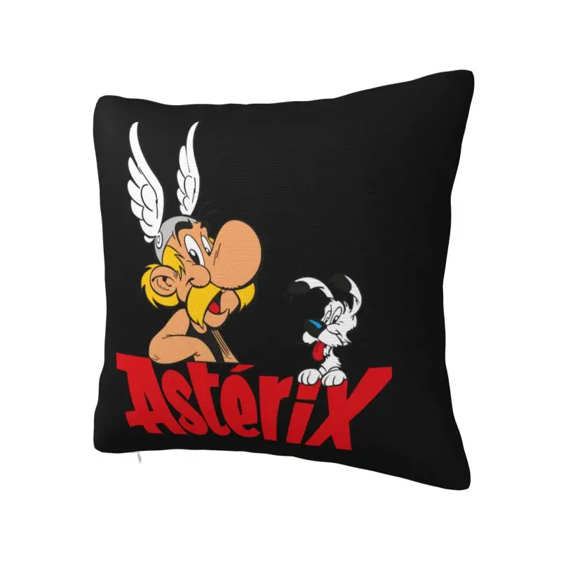 Adventure Manga Asterix Cushion Covers Dogmatix Obelix Manga Velvet Nordic Pillow for Car Sofa