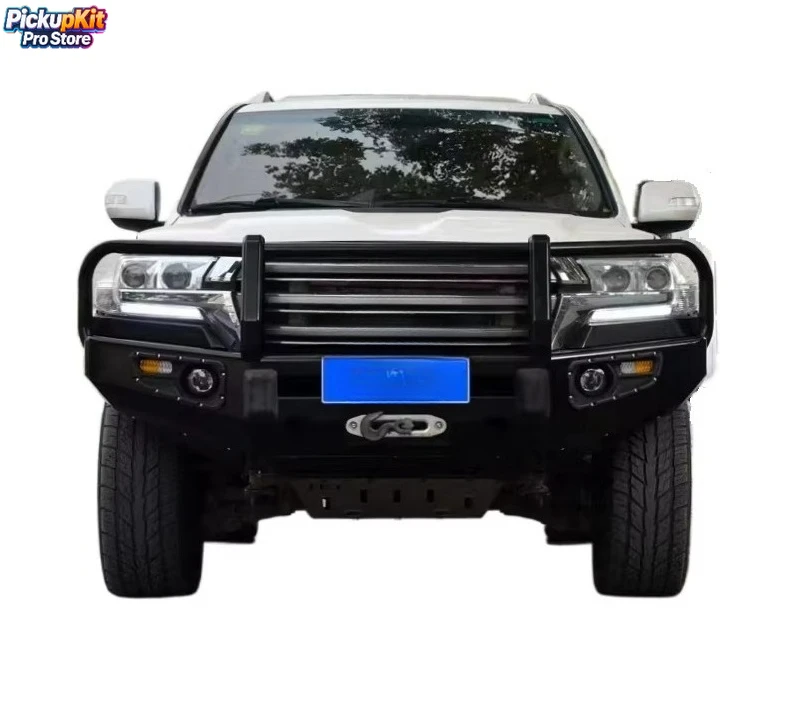 

Top-level High Clearance Heavy-Duty Rescue Steel Bull Bar for LC200