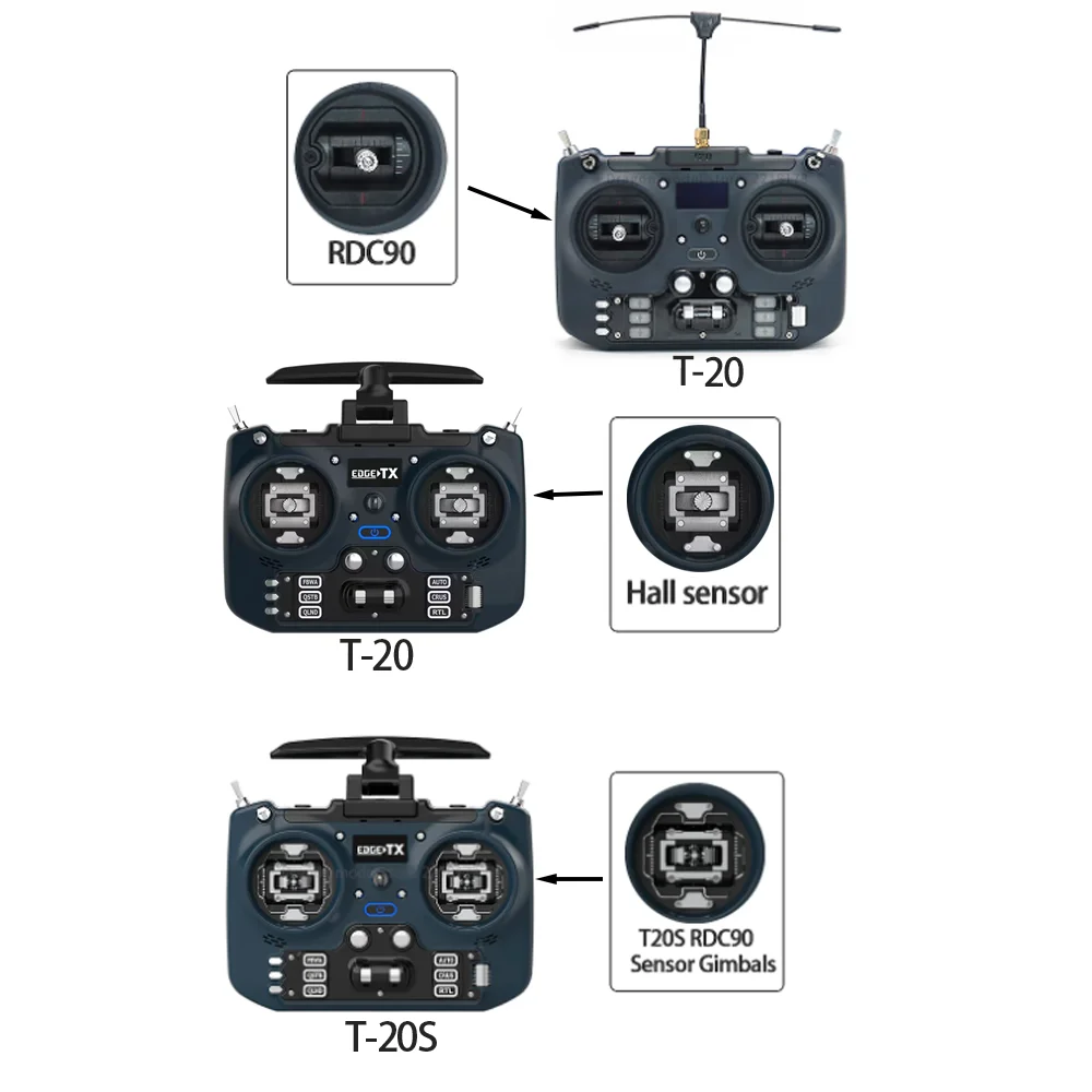 Jumper  T20/T20 T20S V2 ELRS ExpressLRS Full Size Radio 915Mhz/2.4GHz Optional Transmission OLED For Long Rang RC Drone