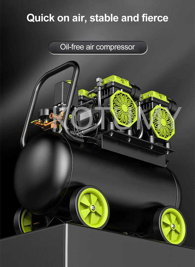 Silent Oil-free Air Compressor 220V Portable Air Compressor 8/12/30/50L Spray Painting High-pressure Air Pump Car Air Compressor