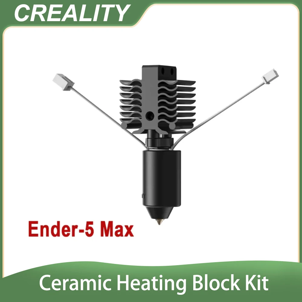 

Сменное сопло Creality Quick-swap 0.4 мм, 300 шт. ° Высокотемпературный высокопроизводительный керамический нагревательный блок для 3D-принтера Ender-5 Max