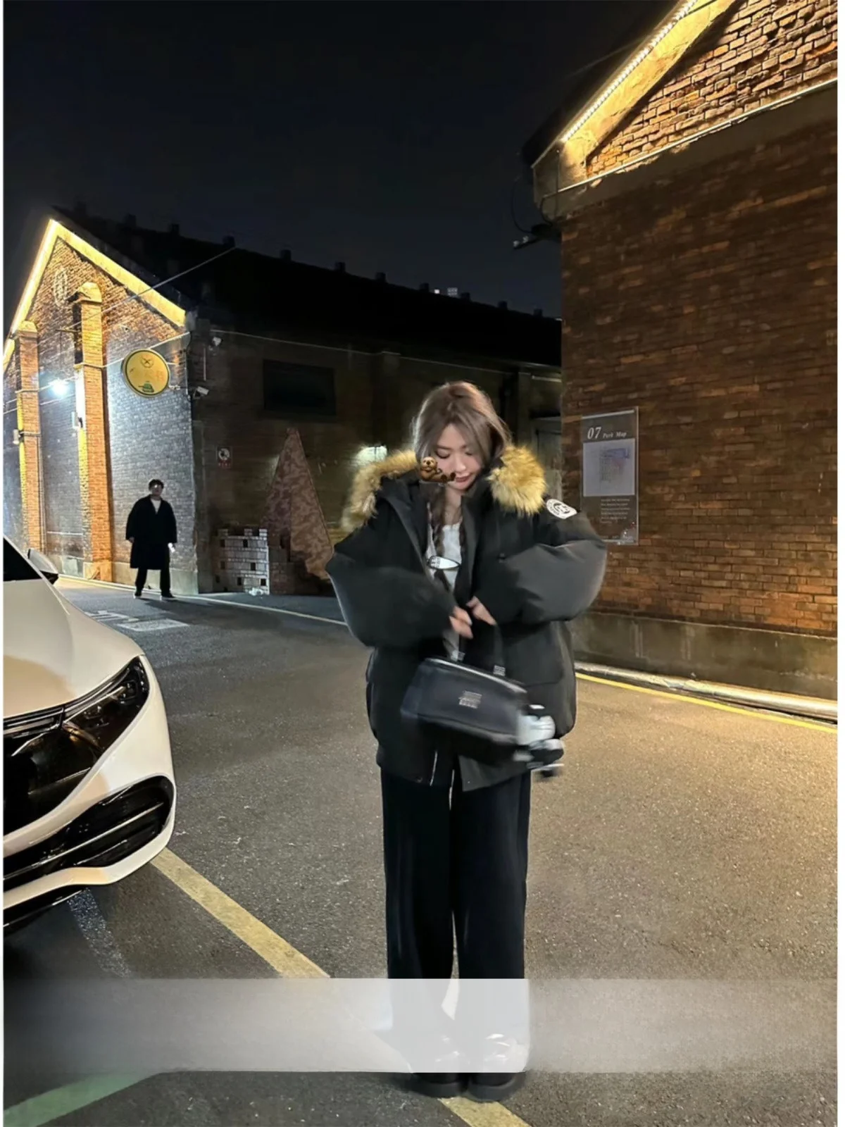 

Женская парка Xinlei Lin Jaet, белое пуховое пальто Du с большим меховым воротником, ветрозащитная уличная спортивная повседневная обувь